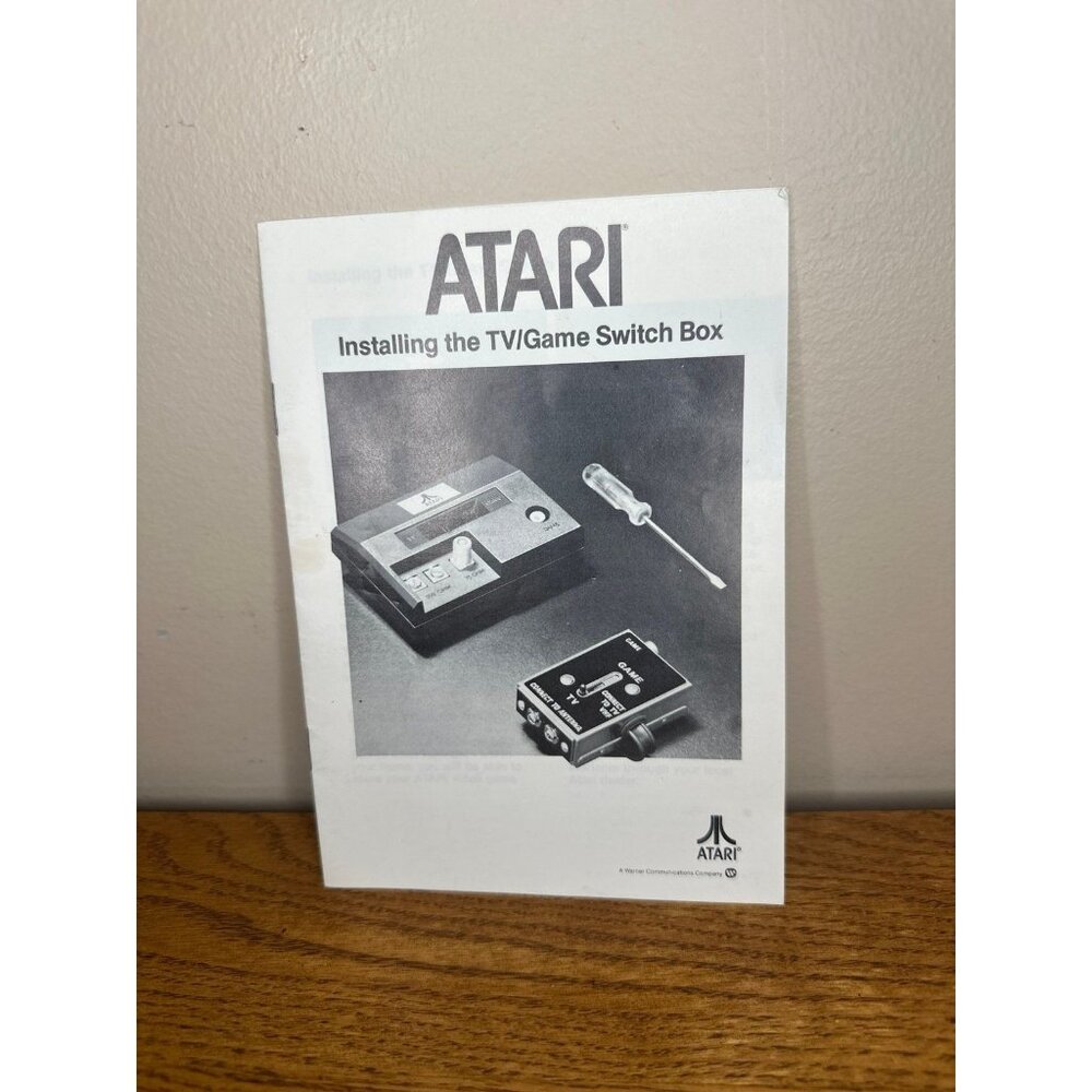 Atari  Installing The TV Game Switch Box Manual Graphic Booklet 1985 Taiwan